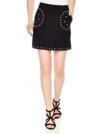 Sandro Colorado Studded Suede Skirt at Bloomingdales